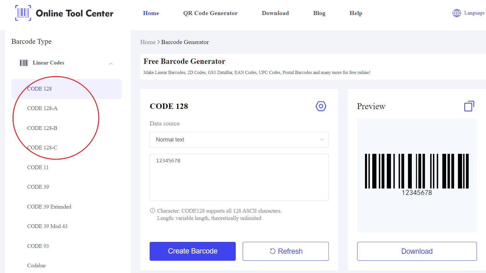 Cruthaitheoir Cóid 128 Barcode.png