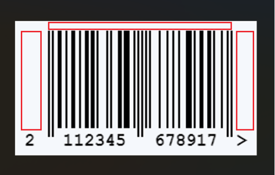 Sampla limistéir ciúin Barcode.png