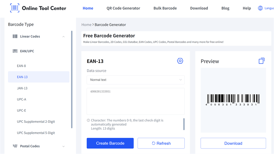 GTIN 13 gineadh barc&oacute;d