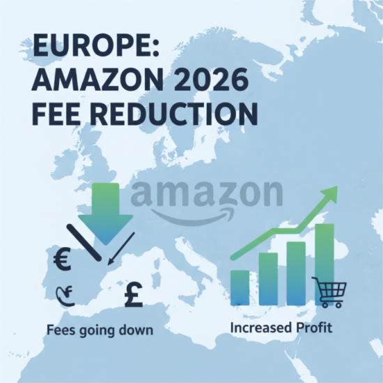 Europe amazon fee reductio Laghdú táille Amazon san Eoraip