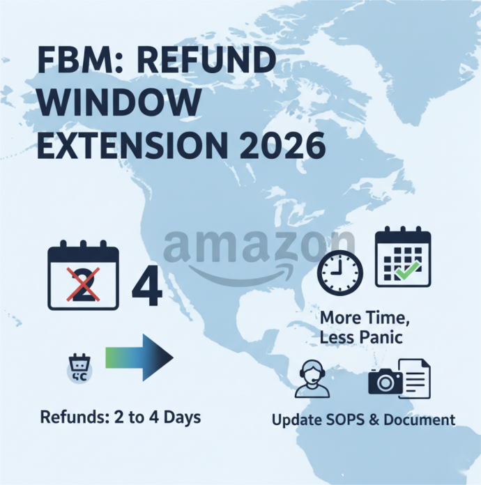FBM refund processing window expandi FBM aisíocaíocht próiseála fuinneog leathnú