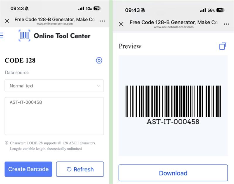 c&oacute;d 128 barrach&oacute;d