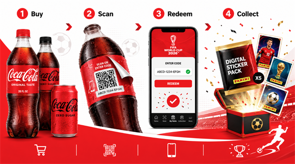 C&oacute;d Coca Cola FIFA 2026 a scanadh agus a fhuascailt