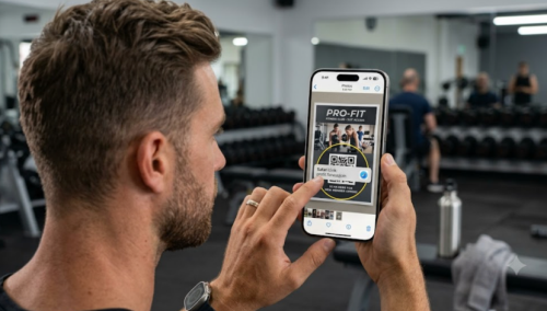 Scan C&oacute;d QR ar iPhone